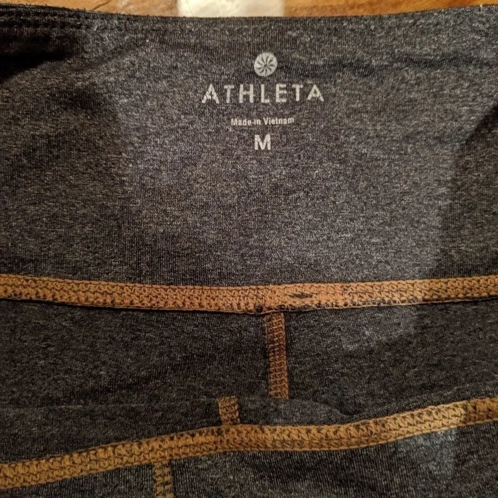 Athleta Revelation blue split capris medium